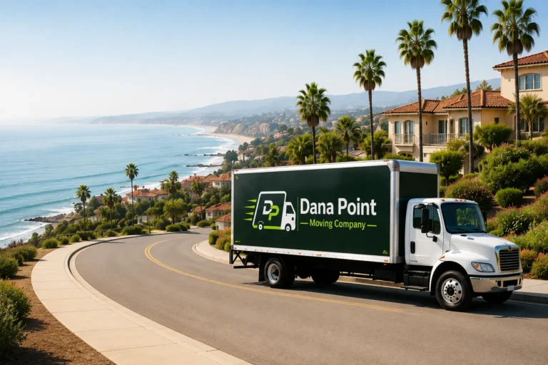 Dana Point Moving Company truck providing full-service moving in Dana Point and Orange County, California