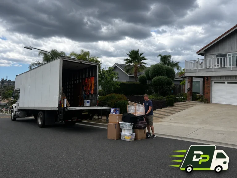 Safe movers loading household belongings for a residential move in Laguna Hills, CA