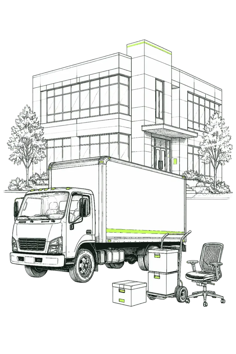 Dana Point Moving Company truck providing commercial moving services in Orange County, CA
