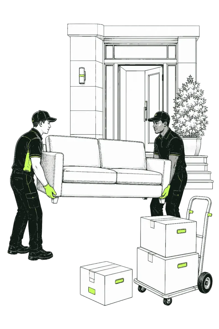 Labor only moving crew loading furniture and boxes in Orange County, CA