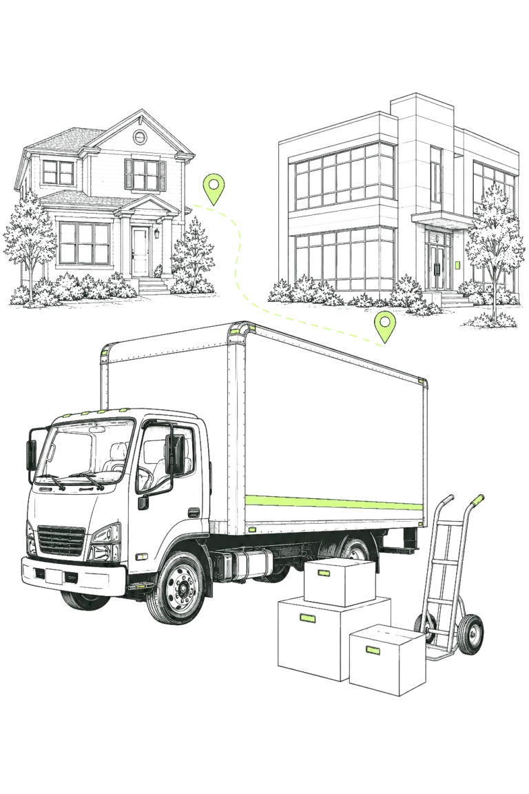 Dana Point Moving Company truck providing local moving services in Orange County, CA